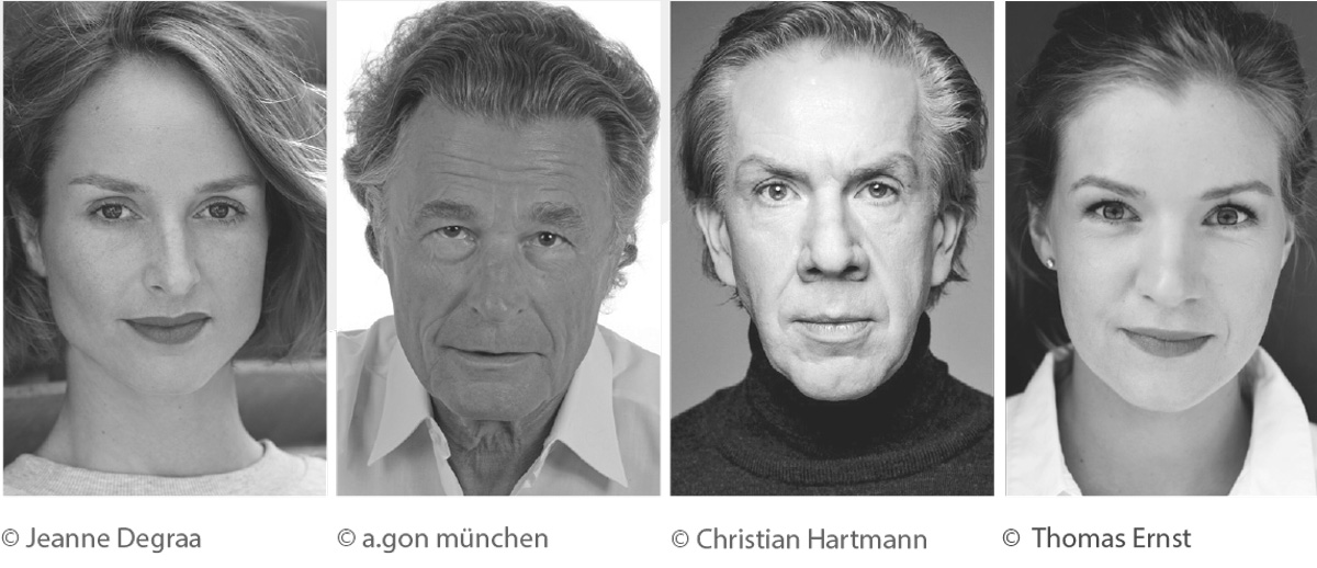 Porträt aller Schauspieler, die in diesem Stück mitspielen