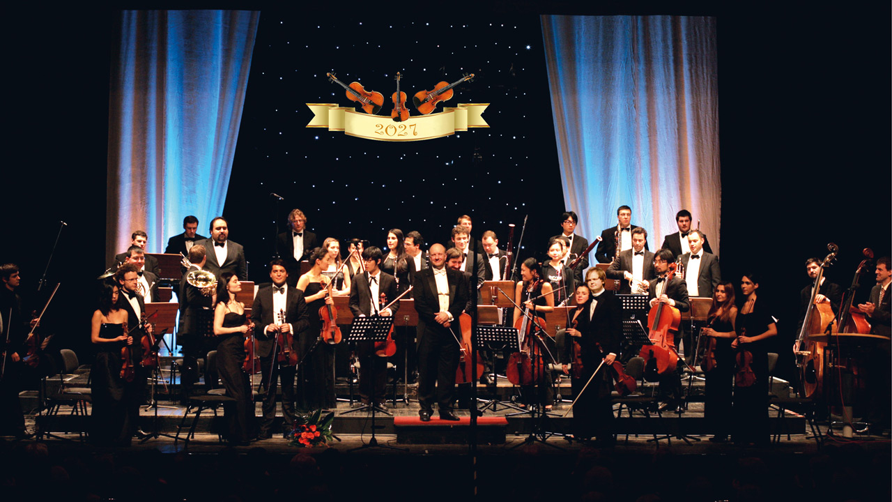 das Orchester der Jungen Philharmoniker Köln auf der Bühne
